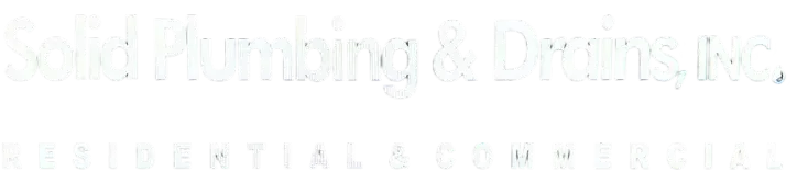 Solid Plumbing & Drains INC. Logo White
