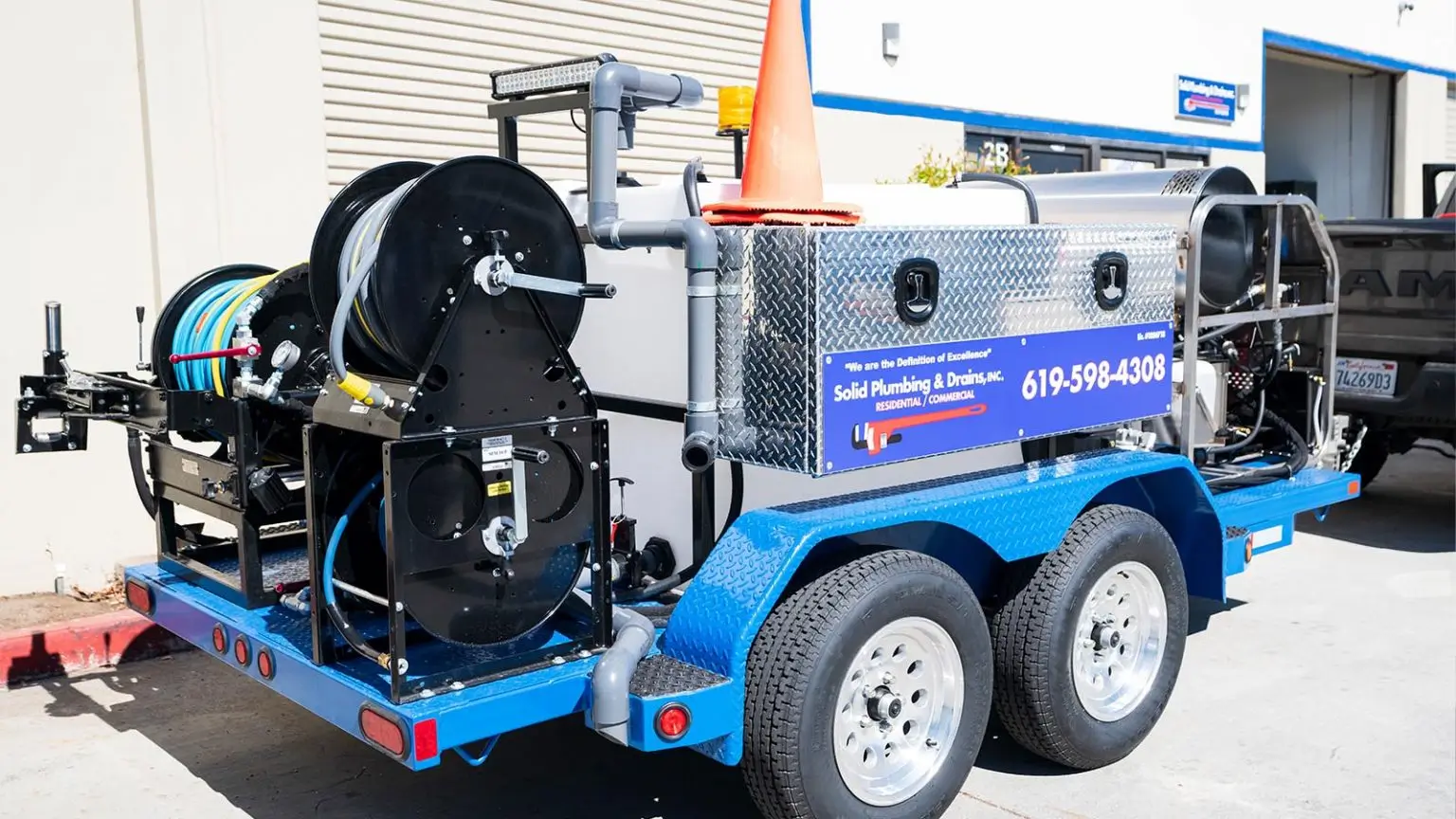 Solid Plumbing & Drains hydro jetting equipment