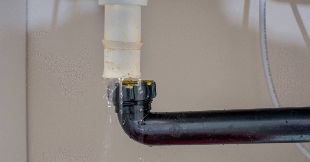 how to stop a leaking pipe with water in it