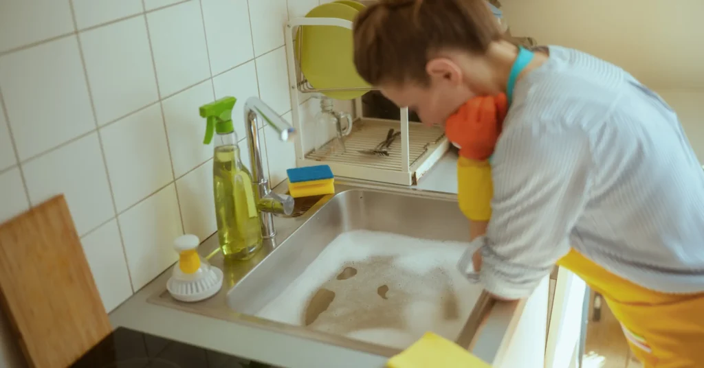 can a clogged drain cause a leak